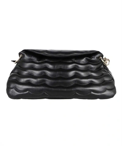 Chloé Juana Leather Shoulder Bag In Black