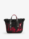Christian Louboutin X Ross De Palma Frangibus Medium Shopping Bag In Black And Red