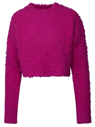 Crush Fuchsia Cashmere Blend Sweater In Fucsia