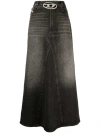Diesel De-pago Denim Maxi Skirt