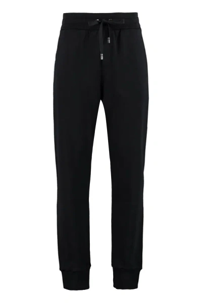 Dolce & Gabbana Jersey Sweatpants In Black