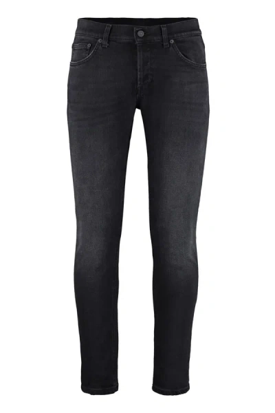 Dondup Mius Slim Fit Jeans In Black
