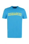 Dsquared2 Cool Logo Cotton Jersey T-shirt In Blue