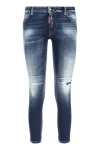 DSQUARED2 DSQUARED2 STRETCH COTTON CROPPED JEANS