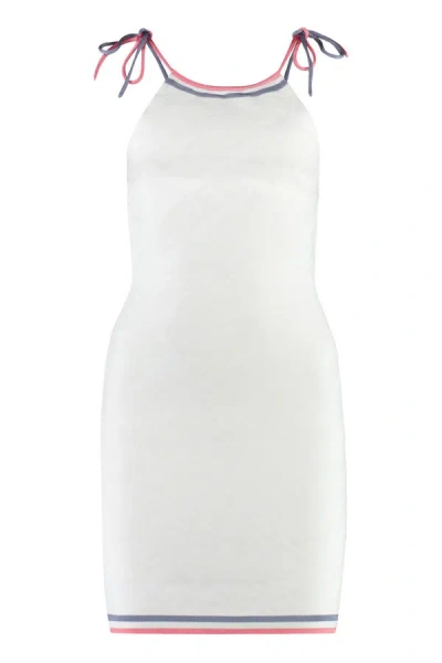 Fendi Jacquard Knit Mini-dress In White