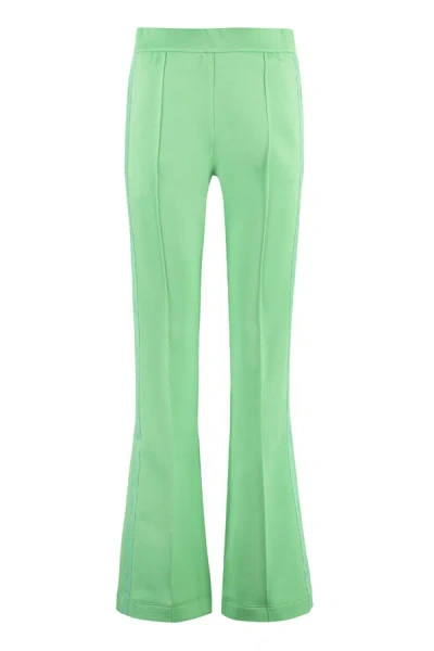 Fendi Logoed Side Stripes Track-pants In Green