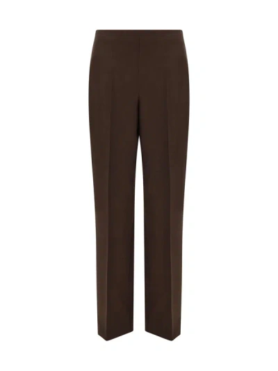 Ferragamo Trousers In Brown