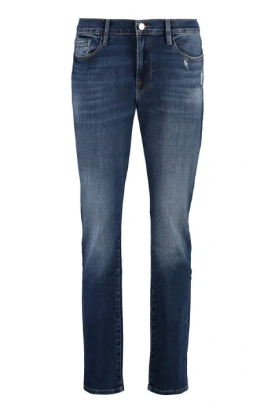 Frame Le Garçon Straight Leg Jeans In Denim