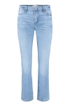 Frame Le High Ankle Straight Leg Jeans In Denim