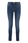 Frame Woman Jeans Blue Size 30 Cotton, Polyester, Elastane In Denim