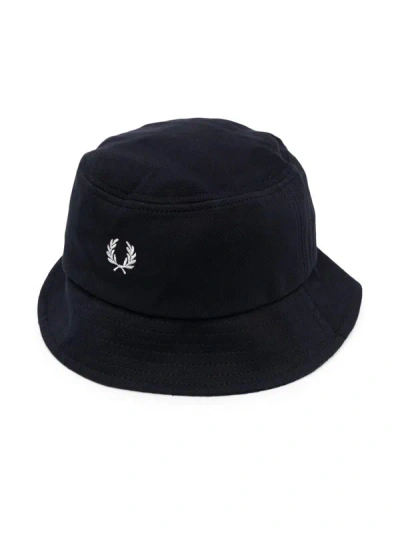 Fred Perry Fp Pique Bucket Hat Accessories In Blue
