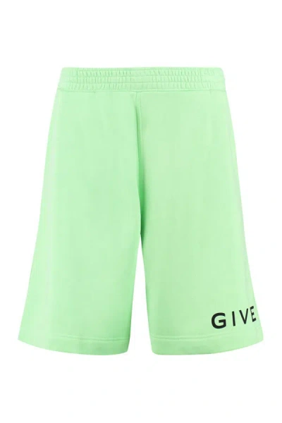 Givenchy Shorts With Logo In Green
