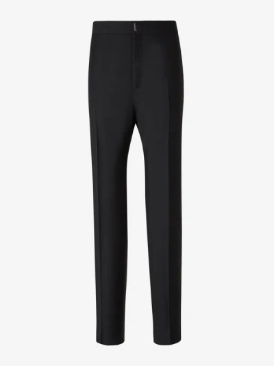 Givenchy Wool Mohair Trousers In Negre