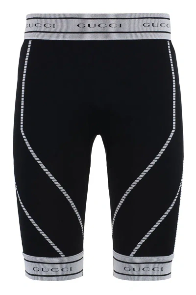 Gucci Technical Fabric Leggings In Black