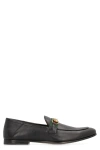 GUCCI GUCCI WEB DETAIL LEATHER LOAFERS
