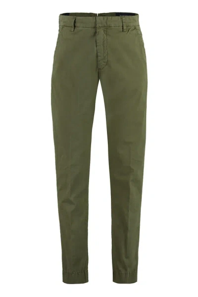 Handpicked Mantova Cotton Trousers In Green