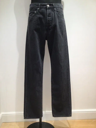 Kenzo Asagao Straight Fit Nonstretch Denim Jeans In Black