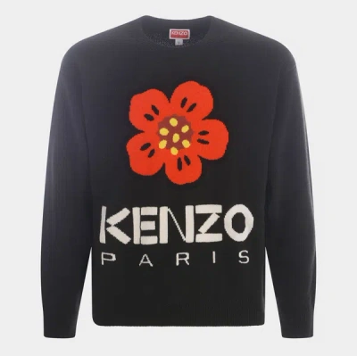 Kenzo Black Multicolour Wool Jumper