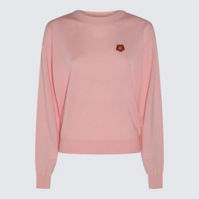 Kenzo Sweaters In Faded Pink