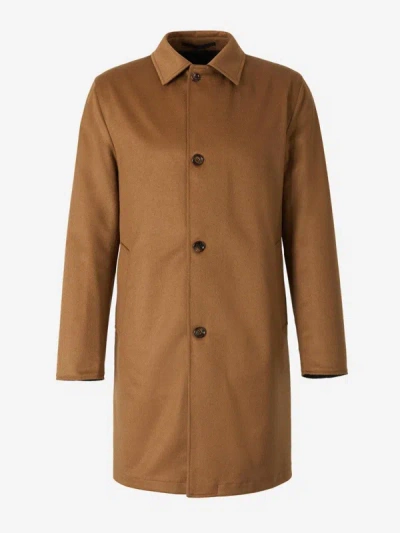 Kired Reversible Cashmere Coat In Camel