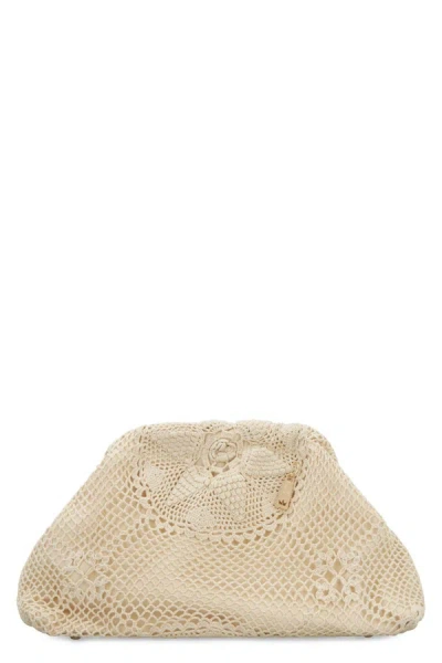 La Milanesa Taormina Crochet Bag In Ecru