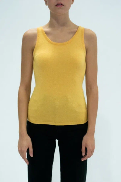 La Rose Canotta Giallo In Multicolor