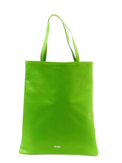 La Rose Leather Tote Bag Lime Green