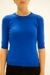 LA ROSE LA ROSE MAGLIA 3/4 CASHMERE BLUETTE