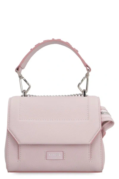 Lancel Ninon Leather Mini Handbag In Pink