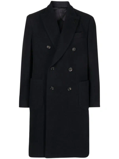 Lardini Coats Blue In Black