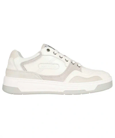 Les Deux Will Leather Low-top Sneakers In White