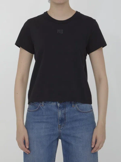 Alexander Wang Logo T-shirt In Black