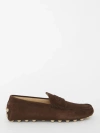 Tod's Man Loafers Chocolate Brown Size 7.5 Leather In Multi