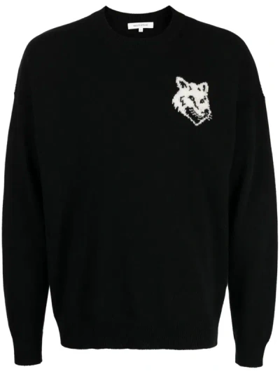Maison Kitsuné Sweaters In Black