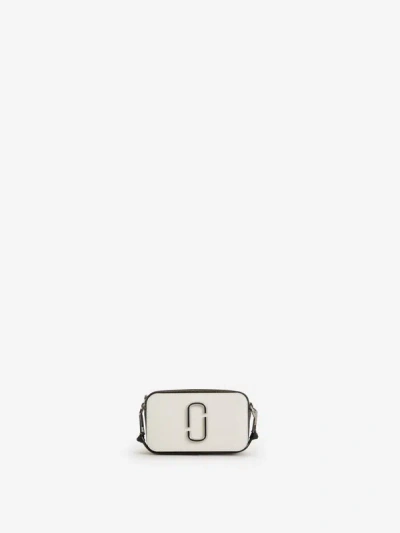 Marc Jacobs Snapshot Leather Bag In Ivory