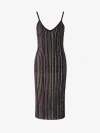 MISSONI MISSONI GLITTER STRIPED DRESS