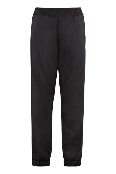 Moncler Techno Fabric Track Pants In Black