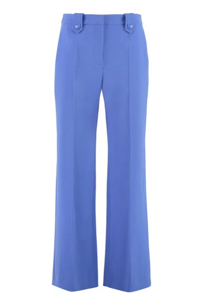 Moschino Flared Trousers In Blue