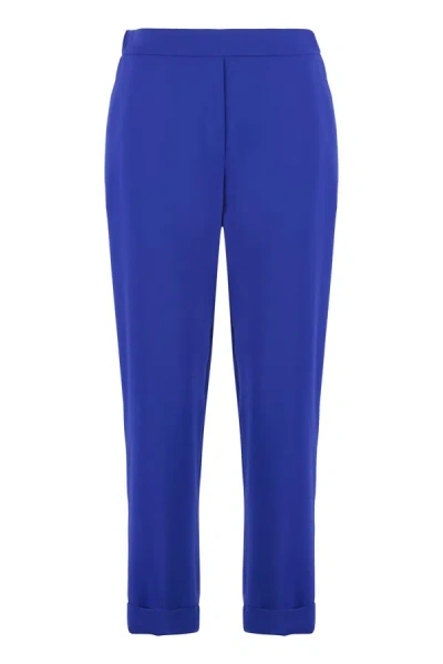 P.a.r.o.s.h Satin Trousers In Blue