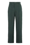 P.a.r.o.s.h Silk Straight-leg Trousers In Green