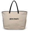 PALM ANGELS PALM ANGELS IVORY COTTON TOTE BAG