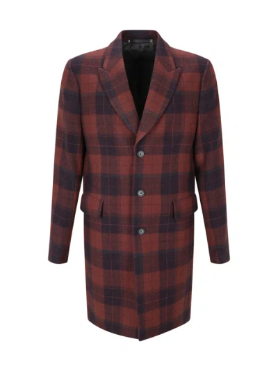 Paul Smith Gents Sb Overcoat In Red