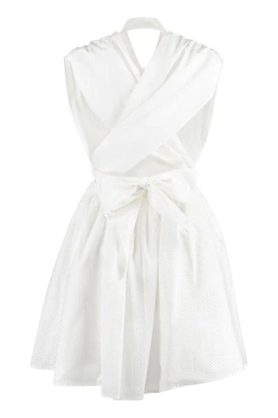 Philosophy Di Lorenzo Serafini Cotton Shirtdress In White