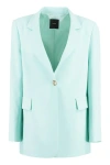 PINKO PINKO SIGNUM SINGLE-BREASTED VISCOSE BLAZER