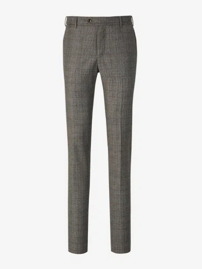 Pt01 Prince Of Wales Trousers In Prince Of Wales Motif