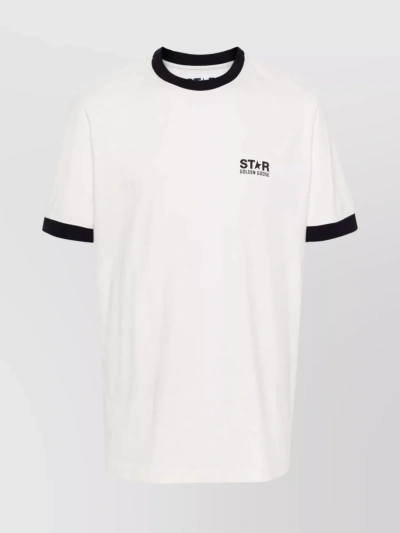 Golden Goose T-shirts And Polos In White,blue