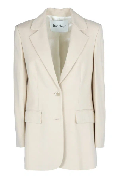 Rodebjer Viola Single-breasted Viscose Blazer In Panna