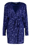 ROTATE BIRGER CHRISTENSEN ROTATE SEQUINED WRAP-DRESS