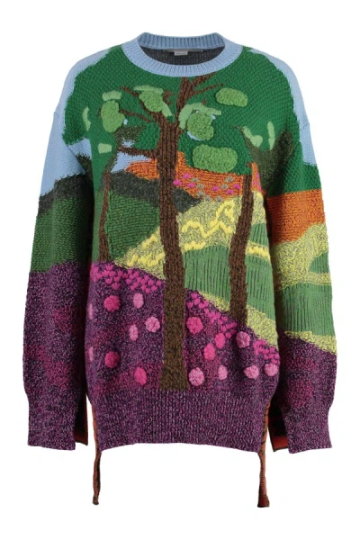 Stella Mccartney Virgin Wool Sweater In Multicolour