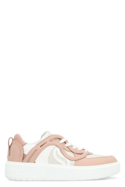 Stella Mccartney S-wave 1 Contrast Trainers In Beige